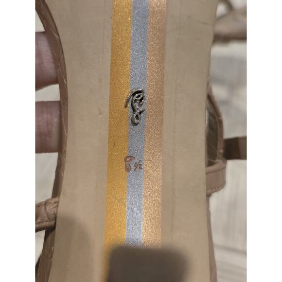 Sam Edelman Women's Strappy Stiletto Sandals Nude Size 8 Party Shoes - Picture 7 of 7